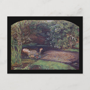 Cartão Postal John Everett Millais Ophelia