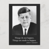John F. Kennedy Cita coisas que não acontecem