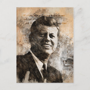 Cartão Postal John Fitzgerald Kennedy
