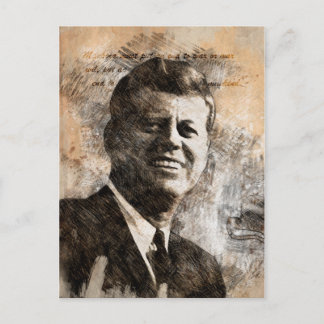 Cartão Postal John Fitzgerald Kennedy