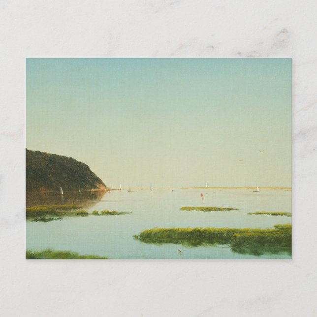 Cartão Postal John Frederick Kensett - Vista do Shrewsbury (Frente)