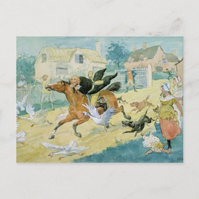 Cartão Postal John Gilpin dirigindo-se a Edmonton (Frente)