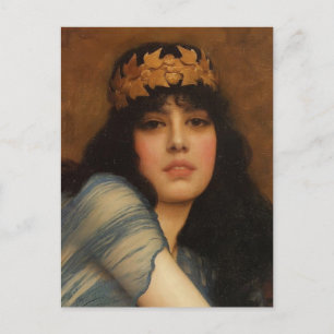 Cartão Postal John Godward- Chefe de uma Rapariga