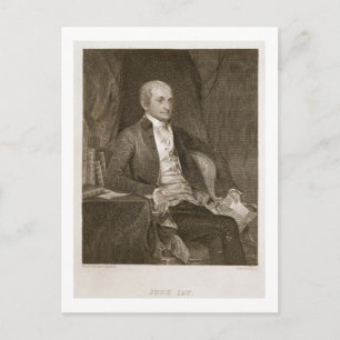 Cartão Postal John Jay, gravado por Asher Brown Durand (1796-188