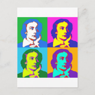 Cartão Postal John Keats Pop Art