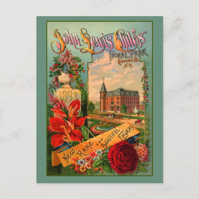 Cartão Postal John Lewis Childs Horticulture Art (Frente)