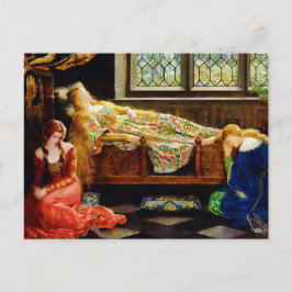 Cartão Postal John Maler Collier Sleeping Beauty