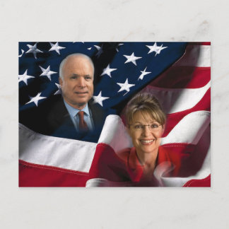 Cartão Postal John McCain & Sarah Palin, Eleições de 2008
