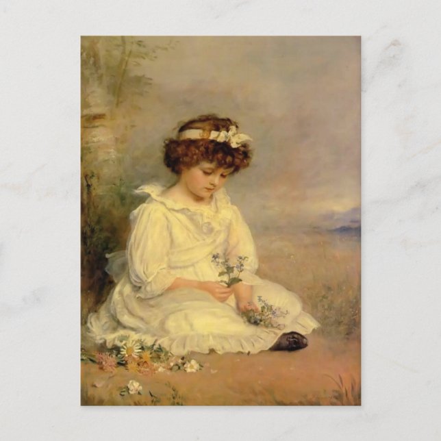 Cartão Postal John Millais - Querido azul de Speedwell (Frente)