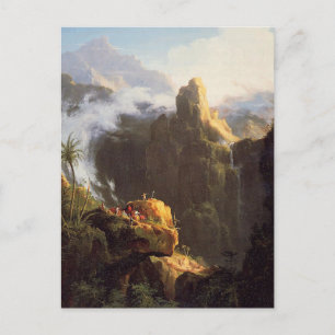 Cartão Postal John na Selvagem de Thomas Cole Postcard