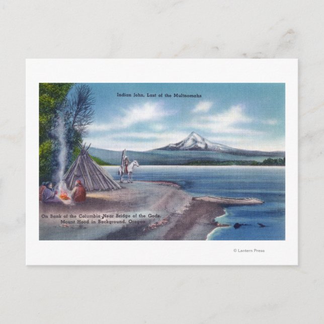 Cartão Postal John, o Último dos Multnomahs (Frente)
