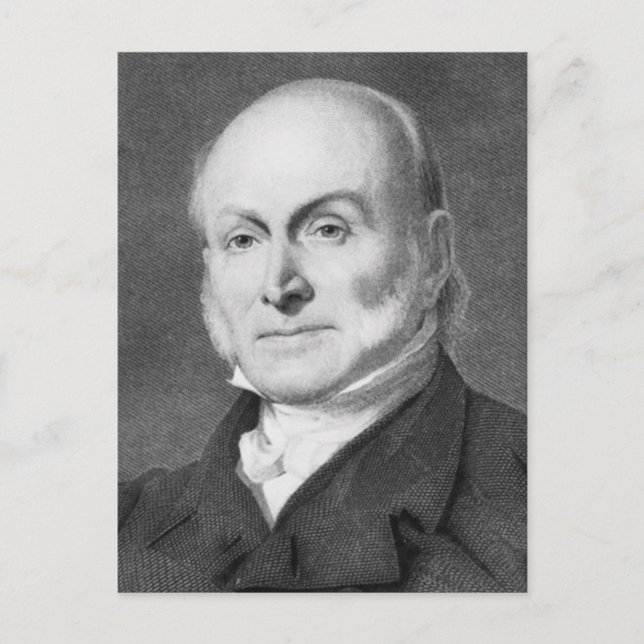 Cartão Postal John Quincy Adams (Frente)