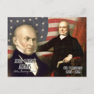 Cartão Postal John Quincy Adams - 6 dos EUA