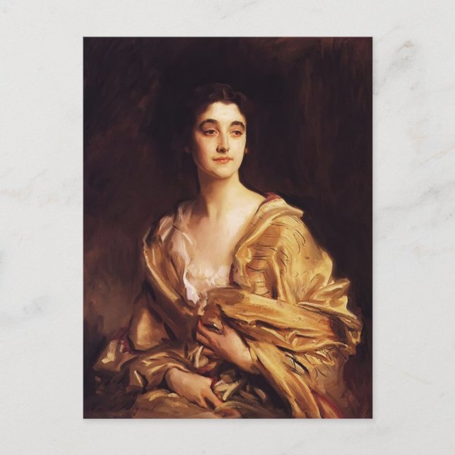 Cartão Postal John Sargent - A Condessa de Rocksavage (Frente)