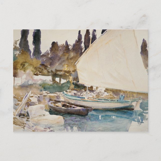 Cartão Postal John Singer Sargent - Barcos (Frente)