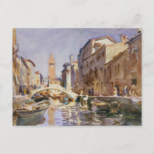 Cartão Postal John Singer Sargent - Canal Venetiano