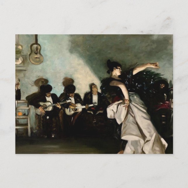 Cartão Postal John Singer Sargent- El Jaleo (Frente)