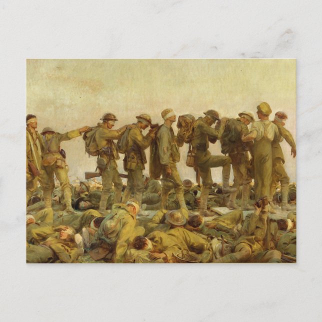 Cartão Postal John Singer Sargent - Gassed (Frente)