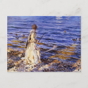 Cartão Postal John Singer Sargent- Girl Fisheries