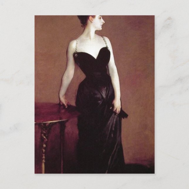 Cartão Postal John Singer Sargent Madame X (Madame Pierre Gautre (Frente)