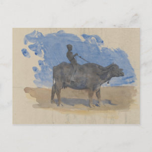 Cartão Postal John Singer Sargent - Menino em Buffalo de Água