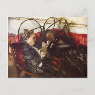Cartão Postal John Singer Sargent- Mosquito Nets