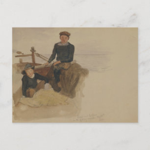 Cartão Postal John Singer Sargent - Oscar e Bobino no Peixe