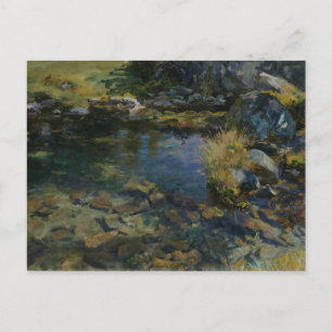 Cartão Postal John Singer Sargent - Piscina alpina
