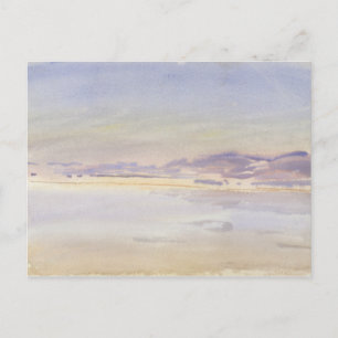 Cartão Postal John Singer Sargent - pôr do sol no mar