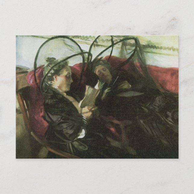 Cartão Postal John Singer Sargent - Redes mosquiteiras (Frente)