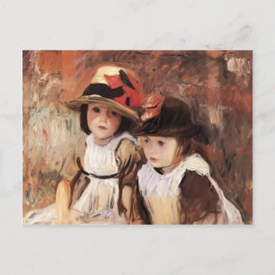 Cartão Postal John Singer Sargent- Village Children