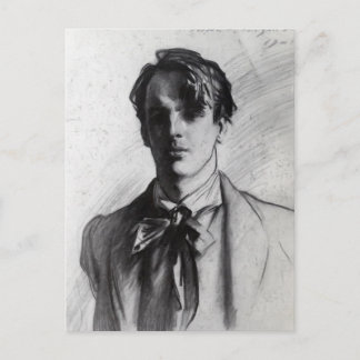 Cartão Postal John Singer Sargent: William Butler Yeats