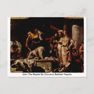 Cartão Postal John The Baptist Por Giovanni Battista Tiepolo