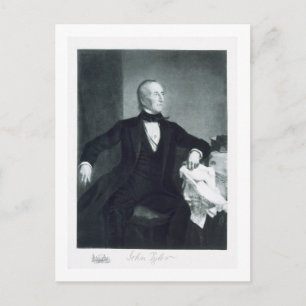 Cartão Postal John Tyler, 10º Presidente dos Estados Unidos da A