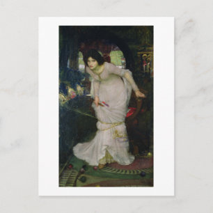 Cartão Postal John W Waterhouse - The Lady Of Shallot (1894)