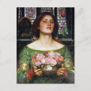 Cartão Postal John Waterhouse - Colete Ye Rosebuds