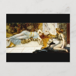 Cartão Postal John William Godward - Mischefe e Repose