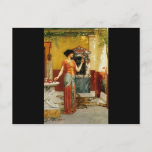 Cartão Postal John William Godward - O Buquê