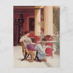 Cartão Postal John William Godward - O Casquete De Joias