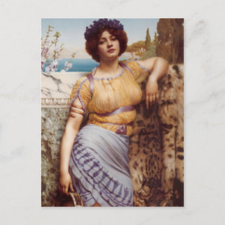 Cartão Postal John William Godward - Rapariga jônica