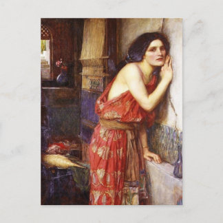 Cartão Postal John William Waterhouse (1909) "Thisbe"