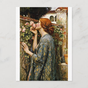 Cartão Postal John William Waterhouse - A Alma Da Rosa
