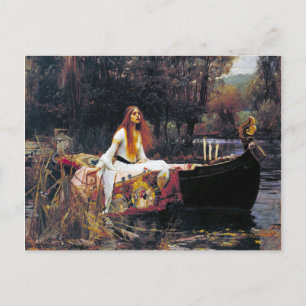 Cartão Postal John William Waterhouse A Senhora De Shalott