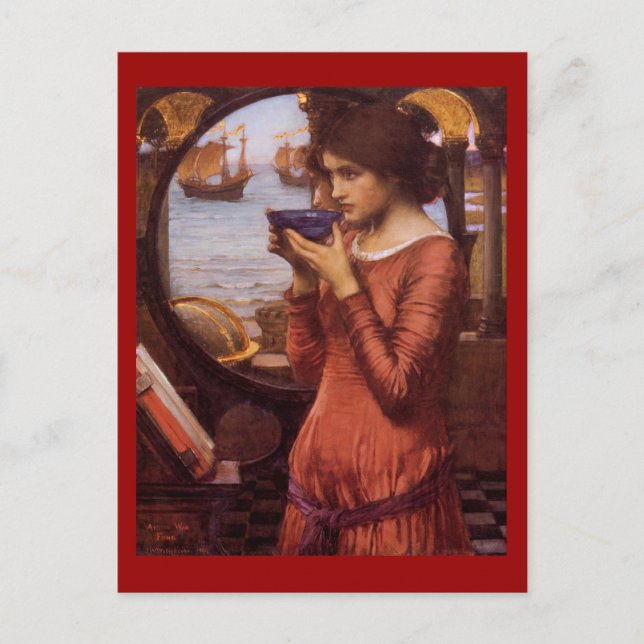 Cartão Postal John William Waterhouse - Destino (Frente)
