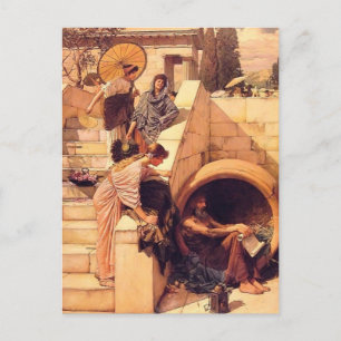 Cartão Postal John William Waterhouse- Diogenes