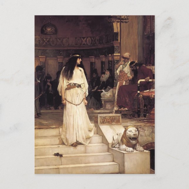 Cartão Postal John William Waterhouse - Mariamne Saindo (Frente)