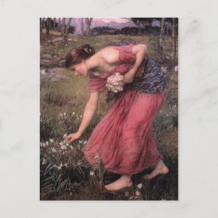 Cartão Postal John William Waterhouse - Narciso - Arte fina