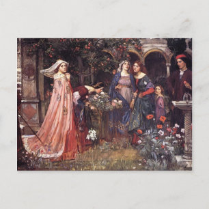 Cartão Postal John William Waterhouse - O Jardim Encantado