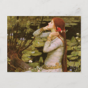 Cartão Postal John William Waterhouse Ophelia