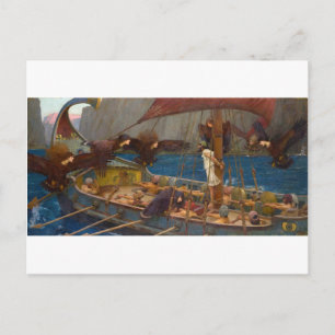 Cartão Postal John William Waterhouse - Ulysses e as Sirens